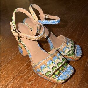 Katy Perry Collections Multicolor Strappy Heels NWOT